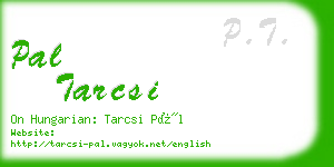 pal tarcsi business card